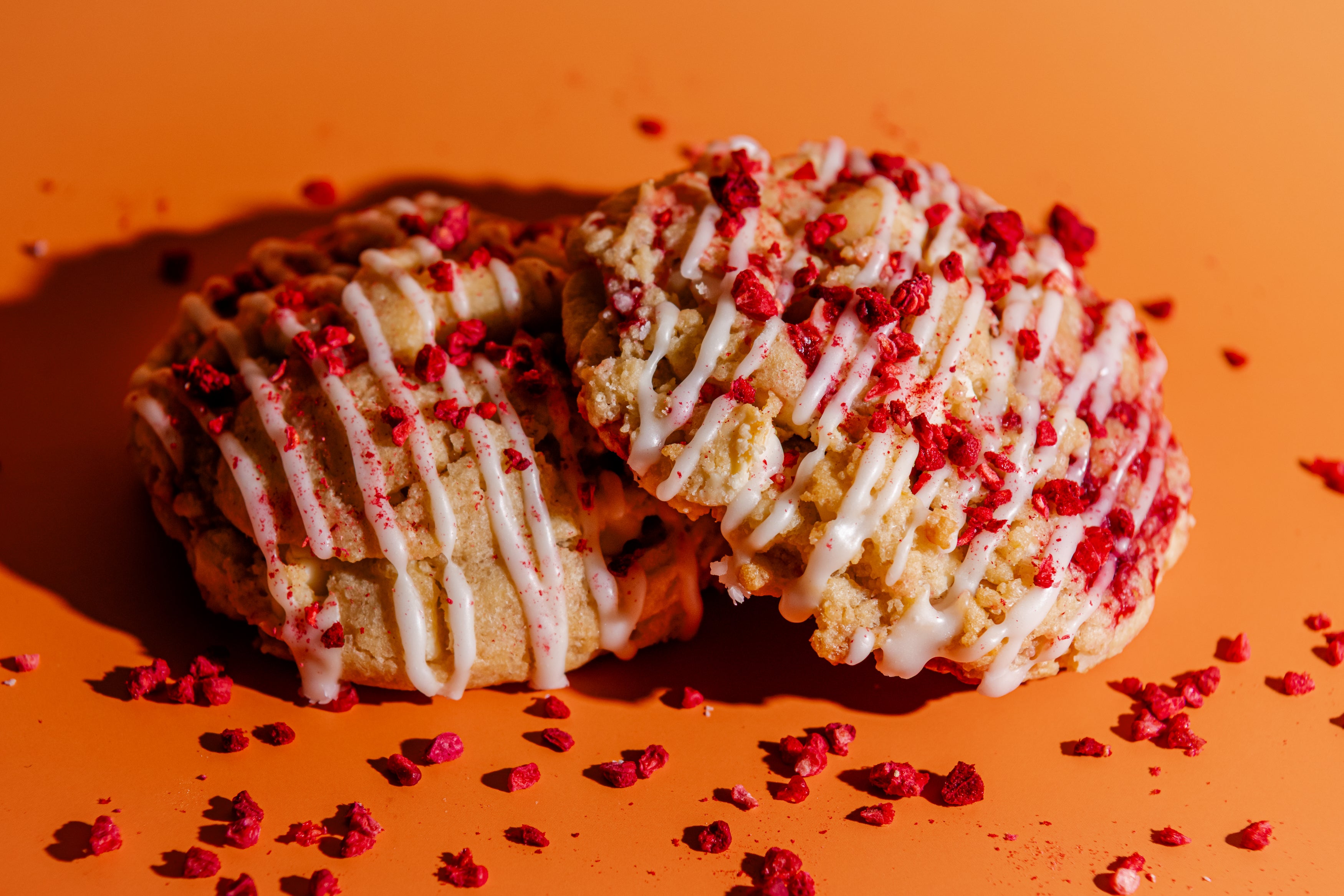 Raspberry White Chocolate Macadamia Cookie
