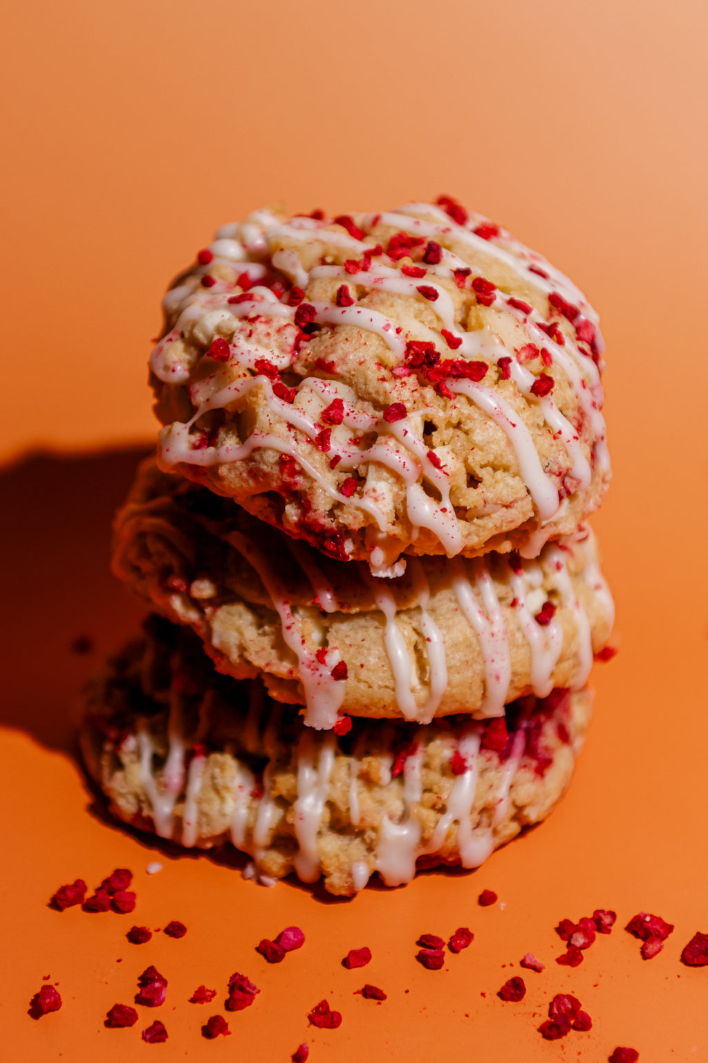 Raspberry White Chocolate Macadamia Cookie
