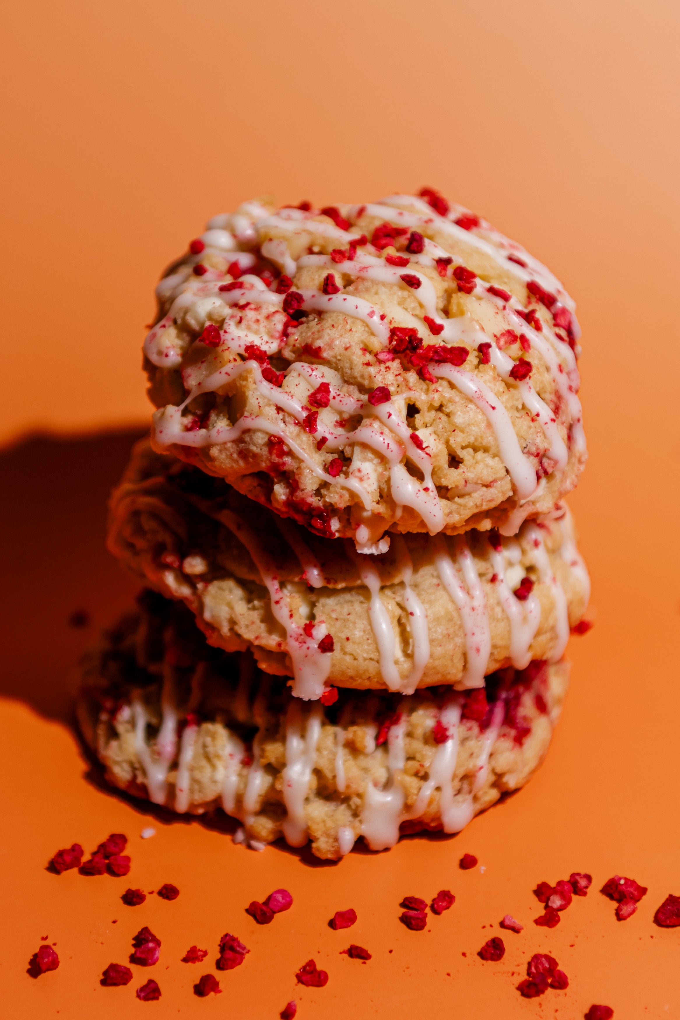 Raspberry White Chocolate Macadamia Cookie